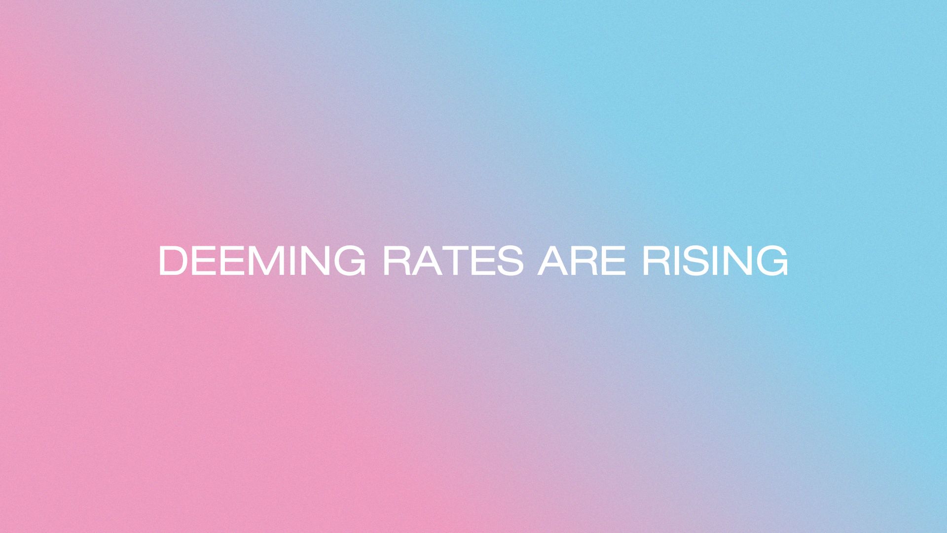 Centrelink Deeming Rates Are Rising